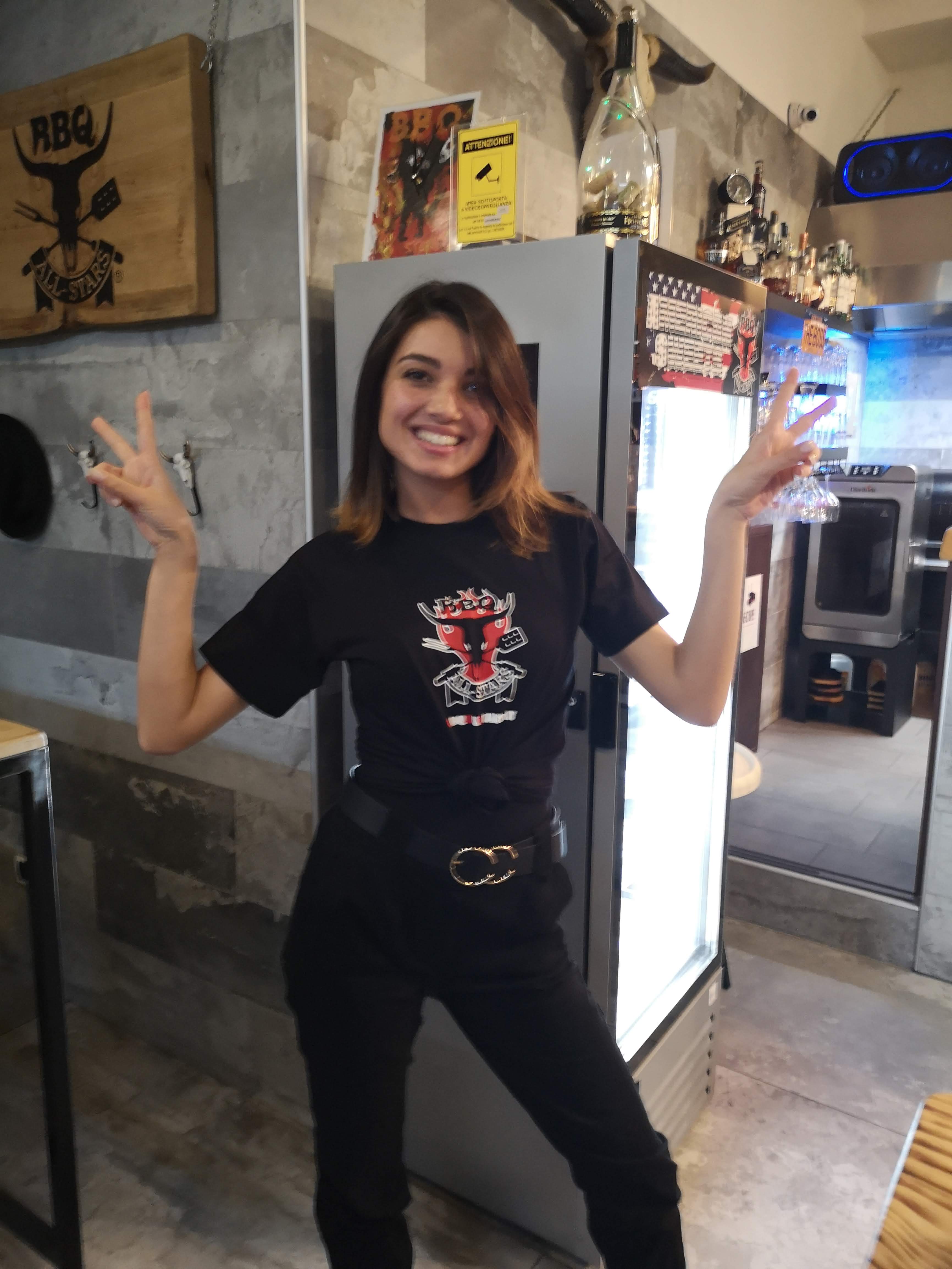 Rebecca Staffelli al Ristorante BBQ All Stars